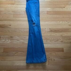 Blue Flared Women Jeans
